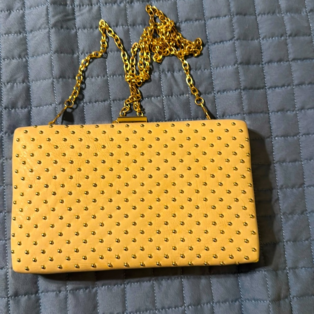Studded Gold Clutch by Mystique